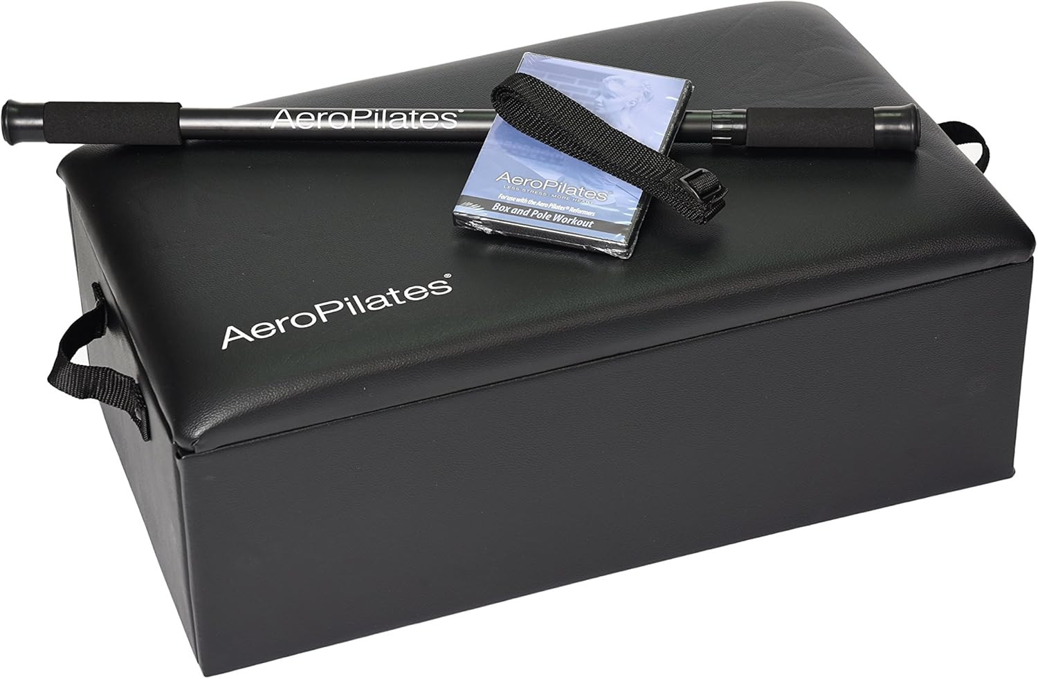 Aeropilates Box & Pole – Pilates Reformer Accessory for Strength, Balance & Flex