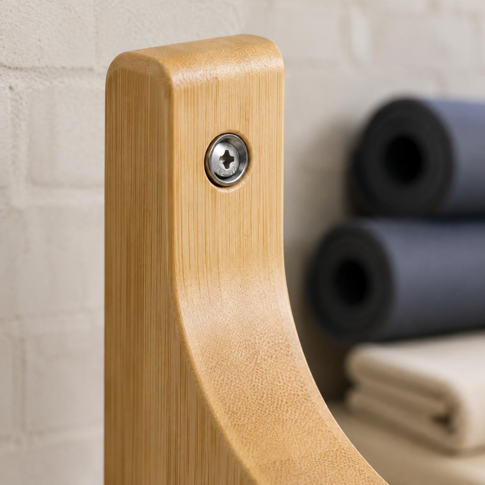 Exercise Mat Rack Built-in Hangers Exercise Storage Mounting Hardware