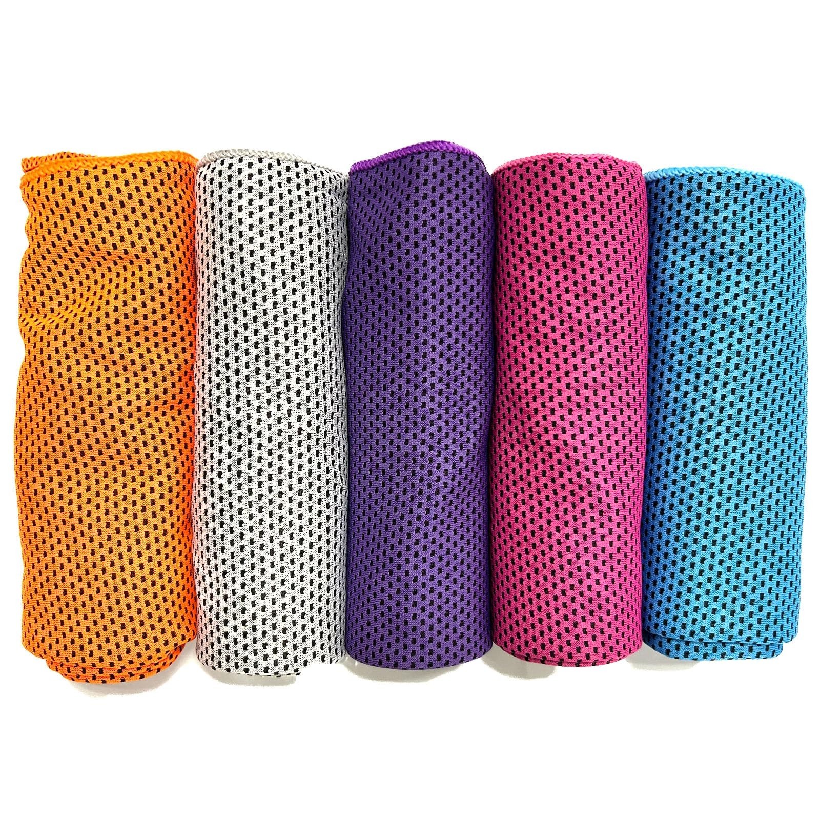 5 Pack Cooling Towel 47&Prime;x13.78&Prime;(120x35cm) Microfiber, Soft Breathable Chilly …