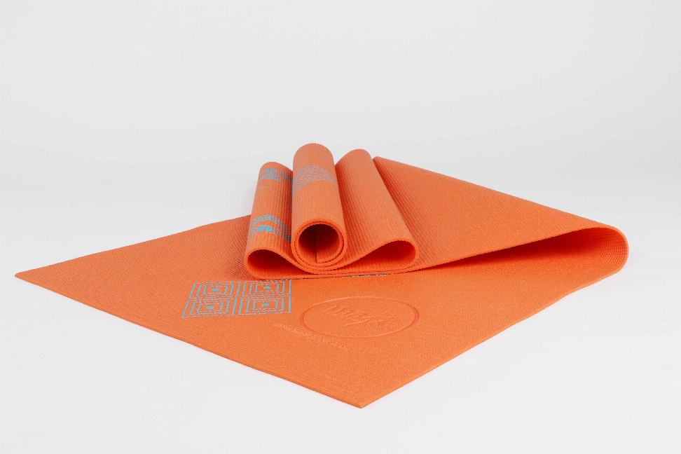Printed PVC Yoga Mat Yellow