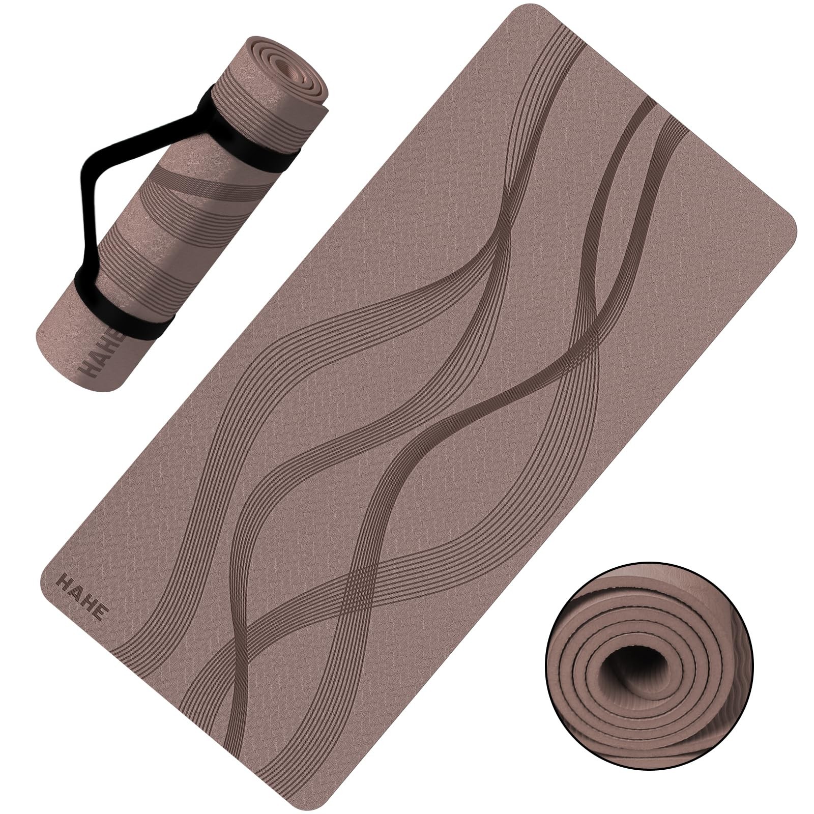 Yoga Mat High Density Exercise Mat, 76&Prime;x32&Prime;x0.27&Prime;Thick Wide & Large Yoga Mat