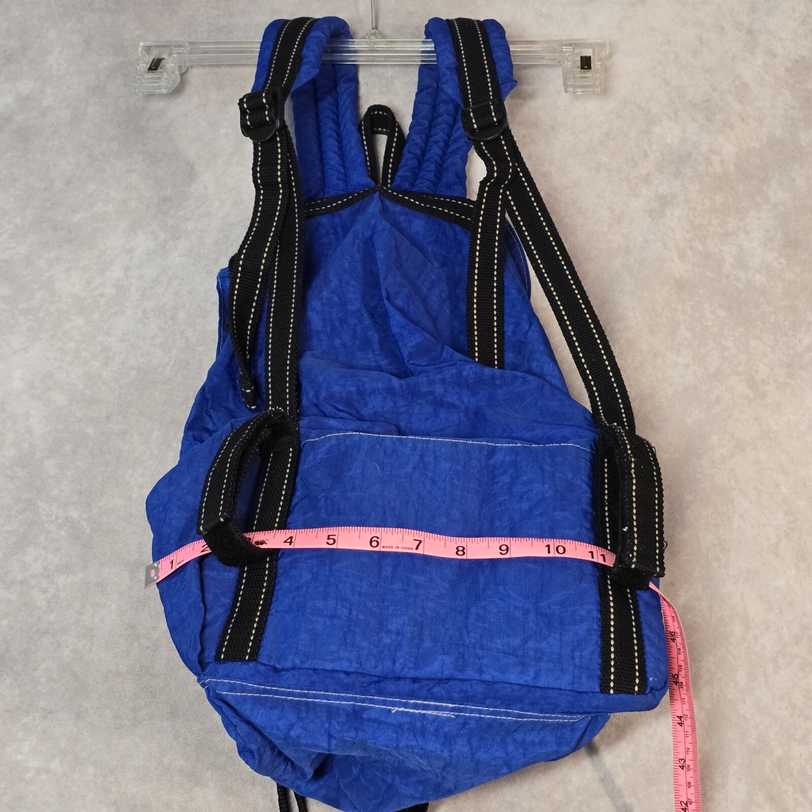 NEW Unisex Yoga Body Bright Blue Nylon Ruck Backpack Carry Yoga Mat 17”x11”x8”