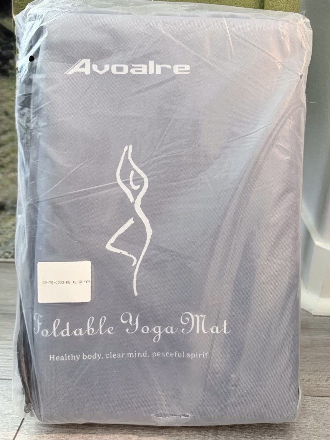 Avoalre Foldable Yoga Mat XL 6mm Non-Slip Textured Purple/Blue w/ Bag