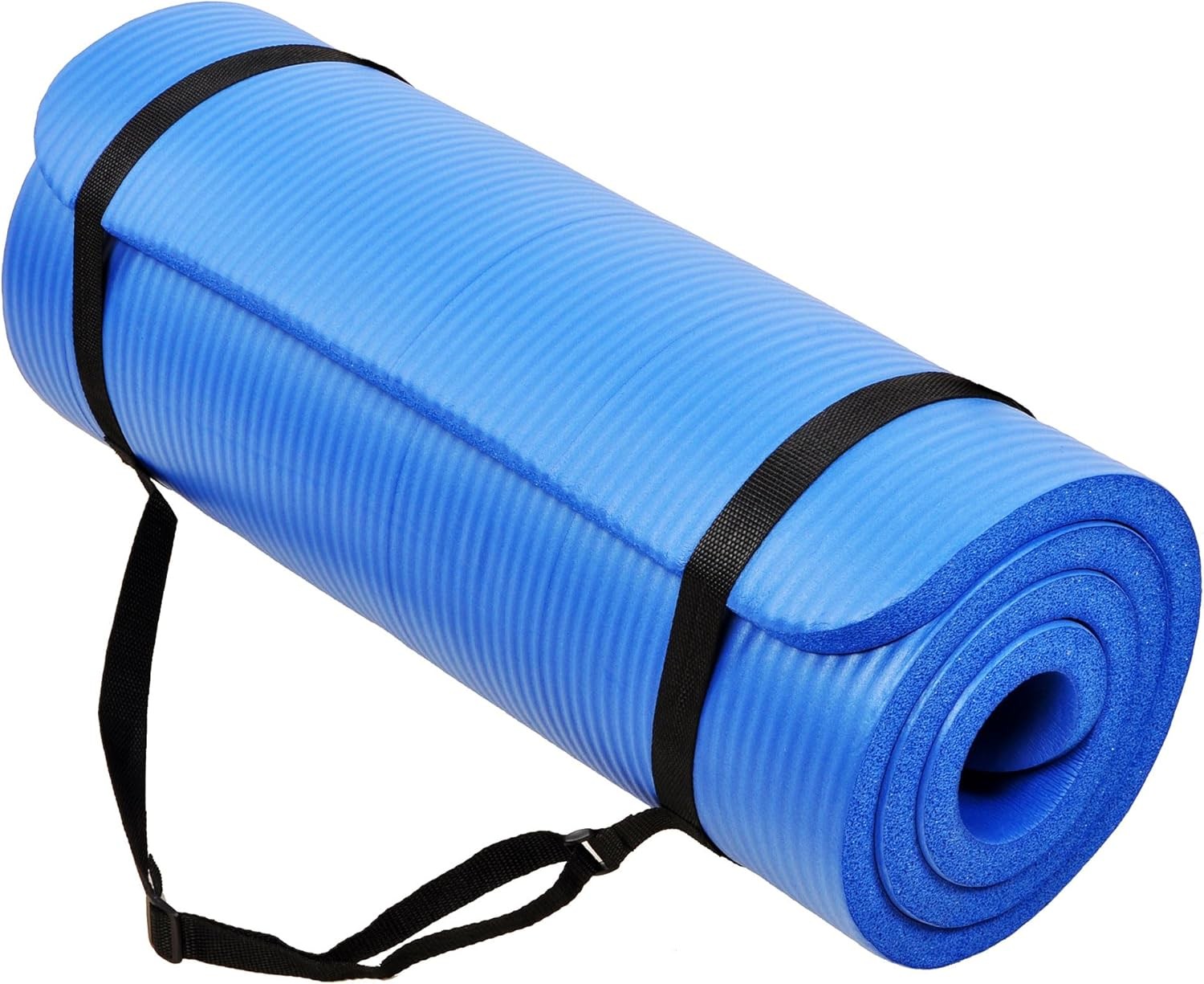 1-Inch Thick Yoga Mat Extra Cushioned Non-Slip Anti-Tear 72 x 24