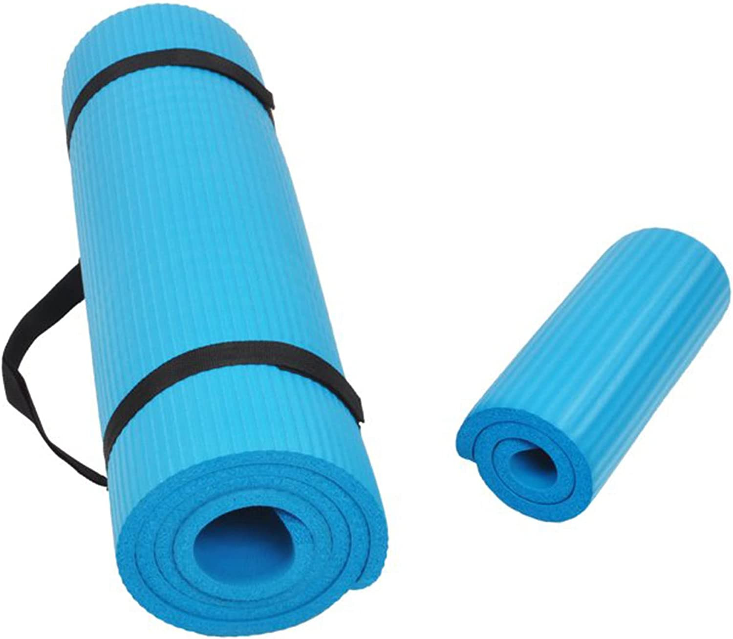 All Purpose 1/2-Inch Extra Thick High Density Anti-Tear Exercise Yoga Mat and Kn