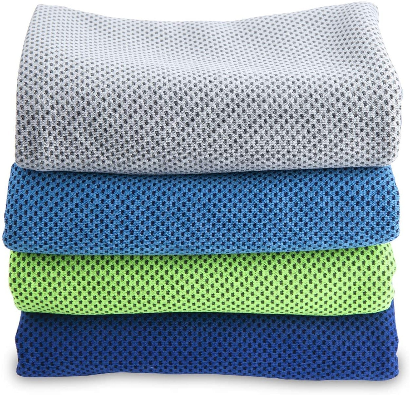 SMALLElectric 4 Packs Microfiber Cooling Towel (40&Prime;x 12&Prime;), Ice & Chilly Stay …