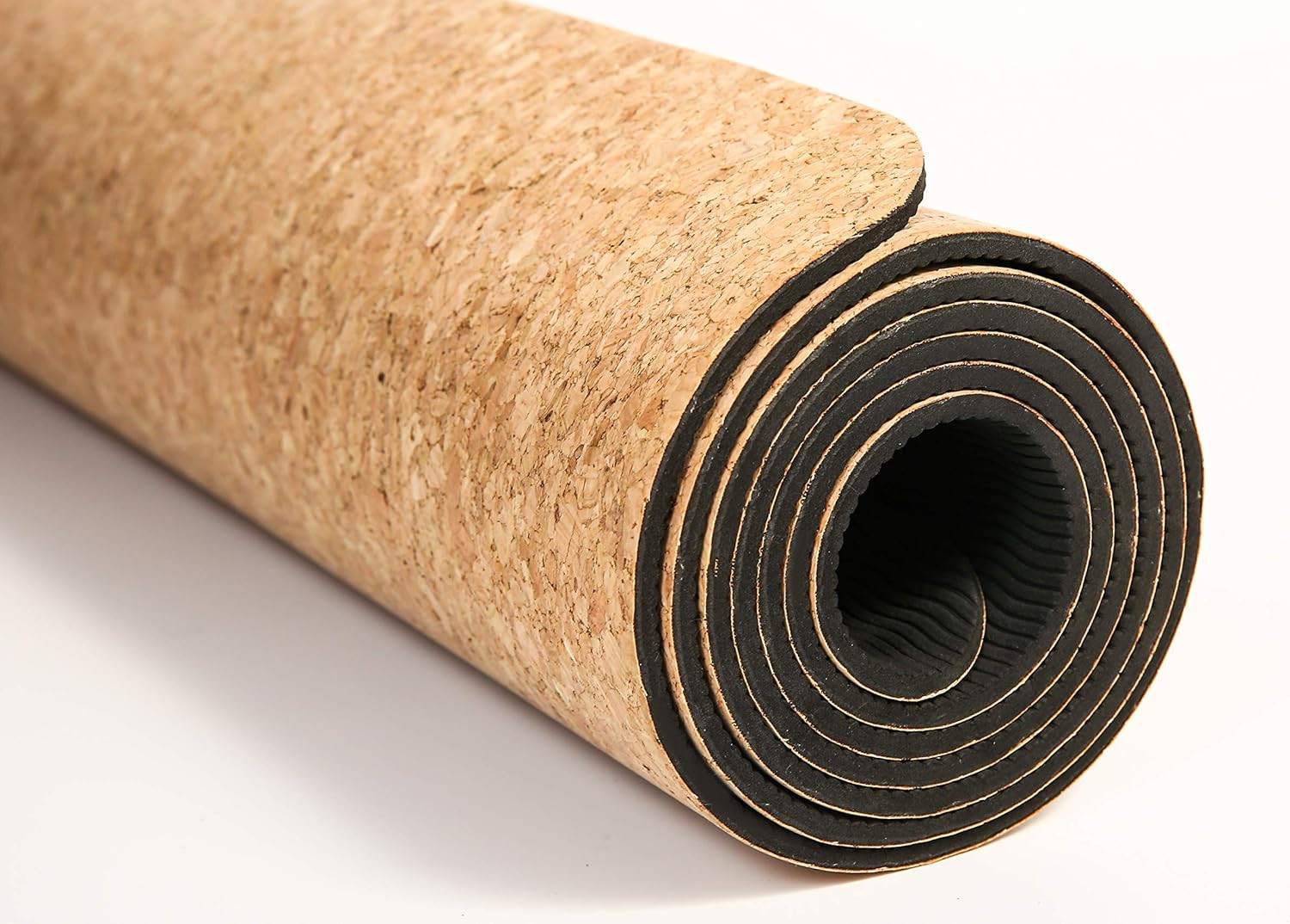 Luxury Cork Yoga Mat – Natural Organic Cork & Eco-Friendly TPR – Perfect Size (7