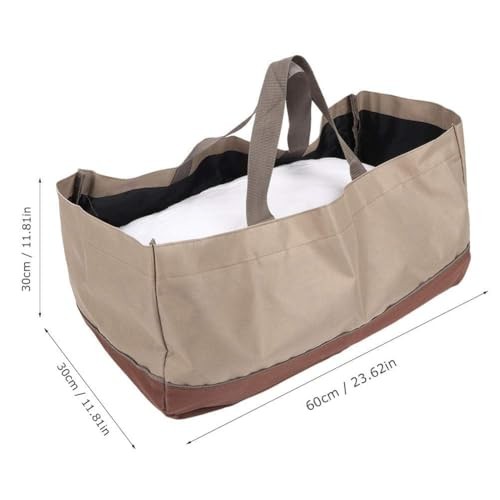 Firewood Bag Carrier, Firewood Bags with Handles Portable Foldable Large