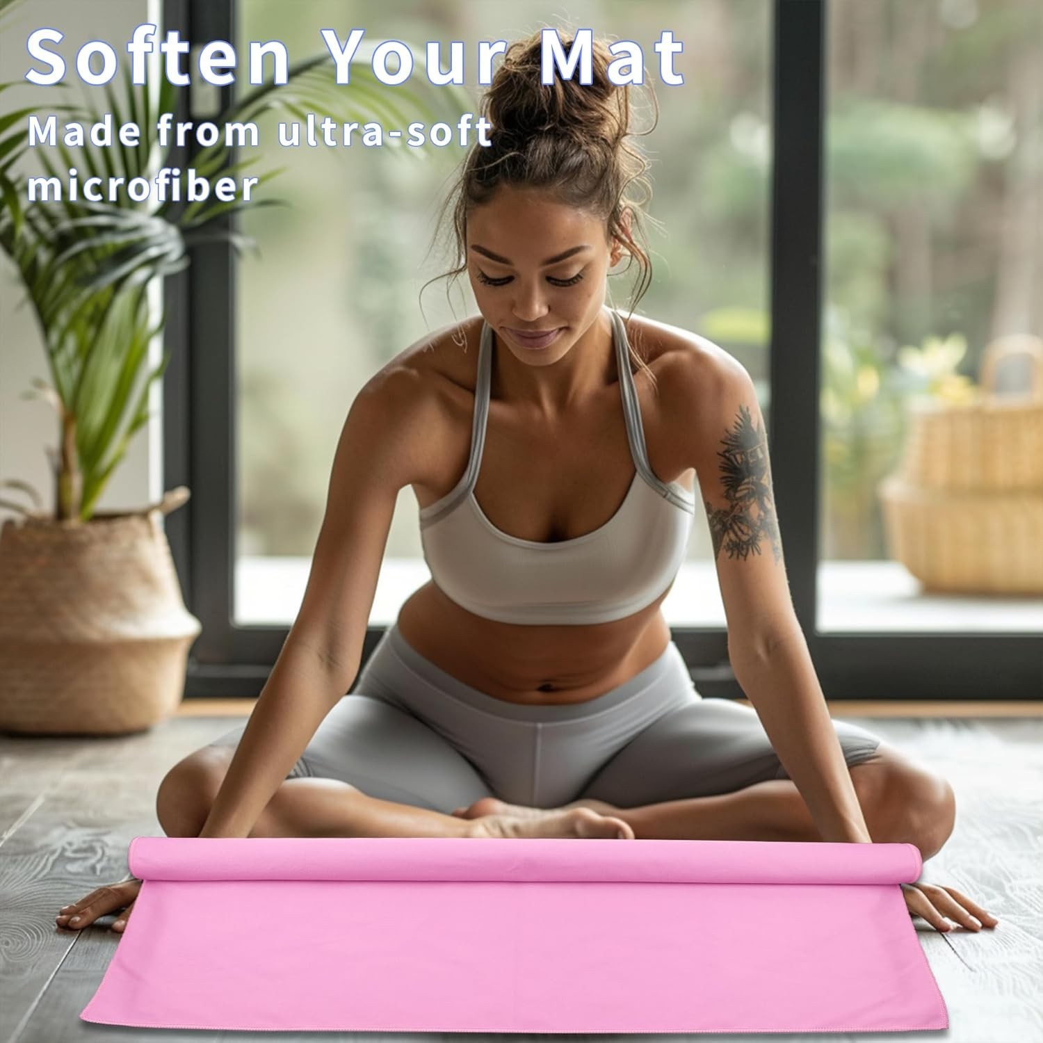 Quick-Drying Anti-Slip Microfiber Yoga Towel Set – 72&Prime; x 24.5&Prime; for Fitness