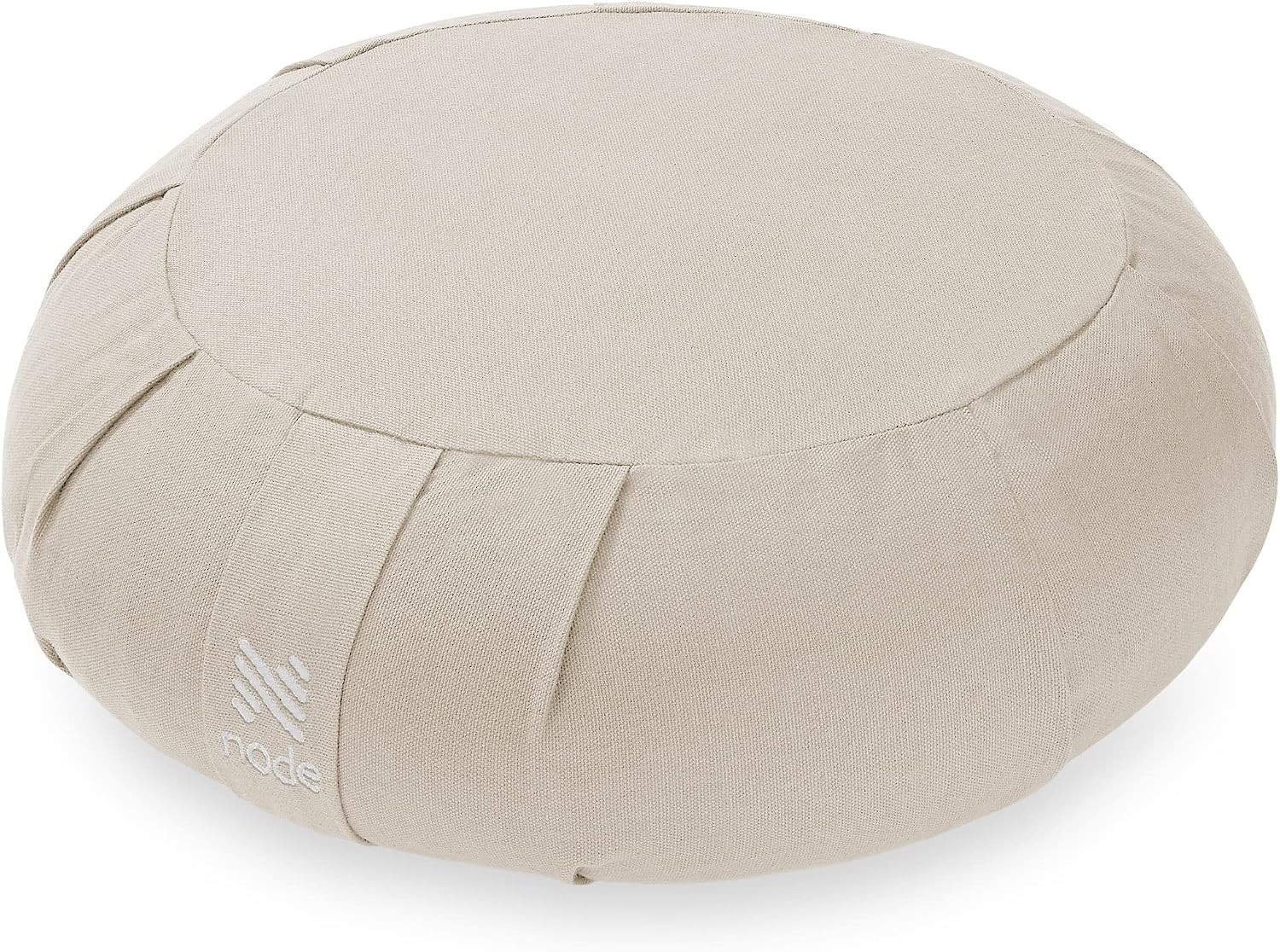 Zafu Meditation Cushion 15&Prime; Round Buckwheat Yoga Pillow with Organic Cotton